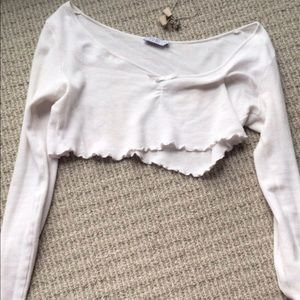 Long sleeve crop top